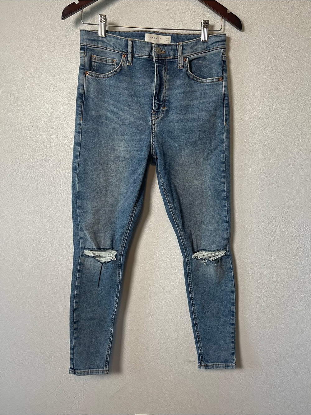 Topshop Jamie Light Blue Denim Jeans